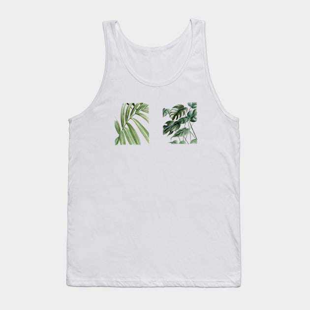 Greenery Squares Tank Top by ShealeenLouise